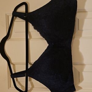 Torrid Navy Blue Lace 360 Back Smoothing WIRE free LIGHTLY LINED everyday 44C